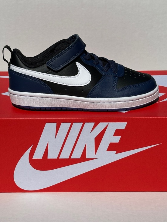 Nike Court Borough Navy Preschool Everyday Casual Sneaker Youth 11C | 13C NEW - Picture 2 of 9